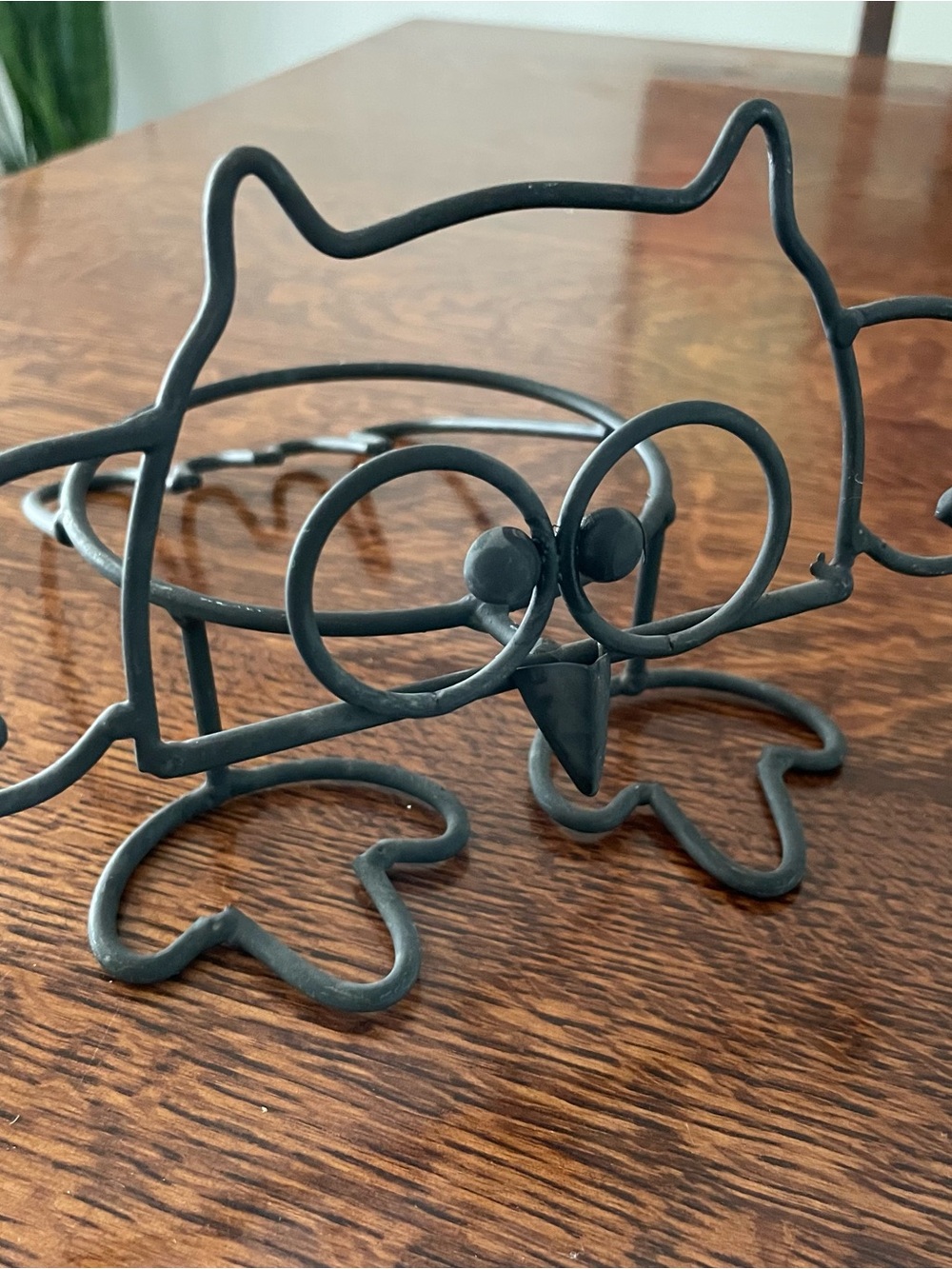 Iron Owl Planter, Pumpkin or Bowl Holder